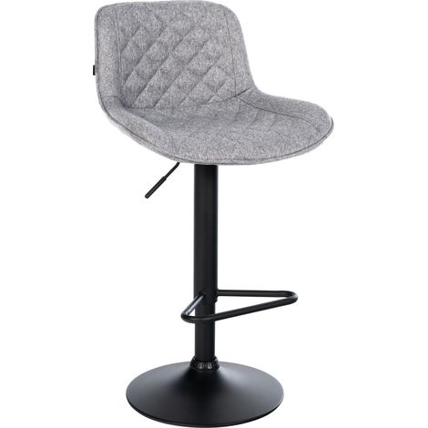Barhocker Kasson grau Stoff