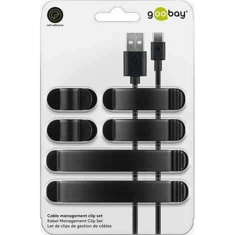 Kabelorganisator 3M Klebeset mit 6 Goobay-Elementen (1/5)