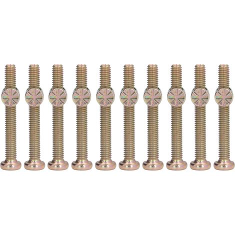 Packung mit 10 M6-Innensechskantschrauben aus verzinktem Edelstahl, Beschlagsatz für Kinderbetten und Möbel, M6 x 60 mm (1/5)