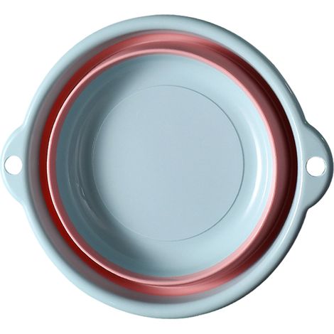 Lavabo pour bébé, lavabo portable pliable en plastique pour vêtements et légumes, taille S, bleu