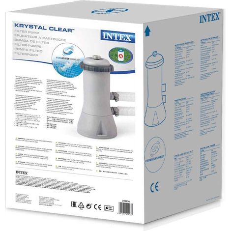 Intex Krystal Cartridge Filter Pump For Up To 15FT Pool