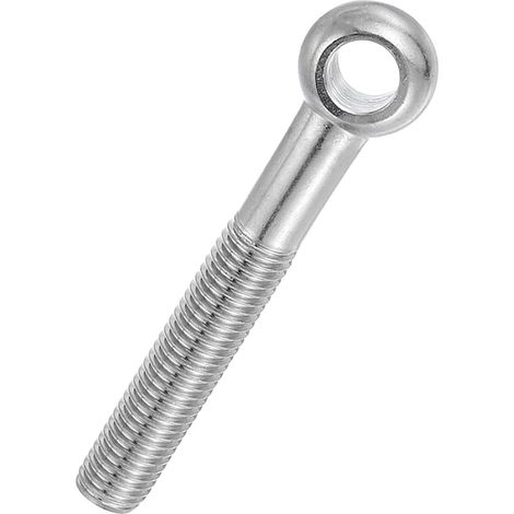 Boulon à Œil M14x100mm Boulon à Œillet de Levage pour Balancement d'Épaule, Vis Poisson en Acier Inoxydable 304, Filetage Métrique à Demi-Denture Trou Coulissant, Argentée (1/5)