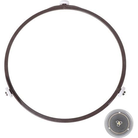 Support plateau tournant universel de 22cm,Anneau Rotatif Micro-ondes de Plateau Tournant pour Universel Support en Verre 22cm Diamètre (Brun) (1/5)
