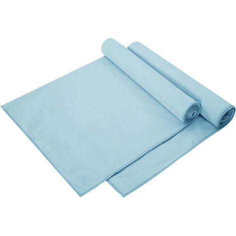 Sporthandtücher 2 pcs Blau 140 x 70 cm Polyester und Polyamid