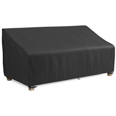Housse de Banc de Jardin Extérieur, Housse de Protection pour Canapé 2 Places Imperméable, Coupe-Vent, Anti-UV, 210D Oxford Housse de Siège de Banc de Patio (134x66x89/63cm ) (1/5)