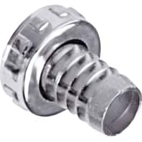 RACCORDO PORTAGOMMA OTTONE CROMATO PER RUBINETTO- per rubinetto 3/4- ghiera 1 in ottone cromato - 10 pezzi AGLAIA