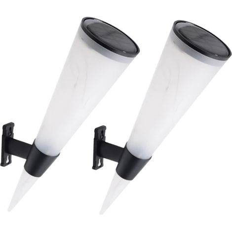 2pièces Lampe Murale Solaire Extérieure Éclairage Led Étanche Pour Jardin (1/5)