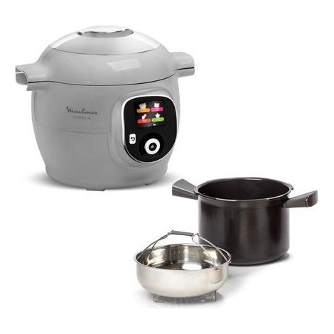 Multicuiseur intelligent haute pression Moulinex Cookeo 80 recettes CE854B10 1600 W Gris