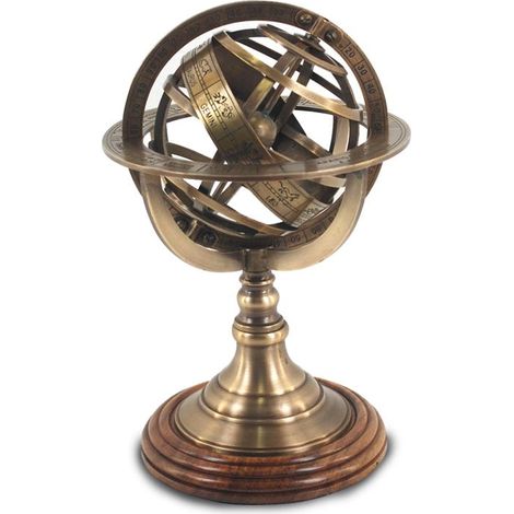Signes Grimalt Décoration nautique  Sphère armillaire nautique doré 14x14x21cm 79067