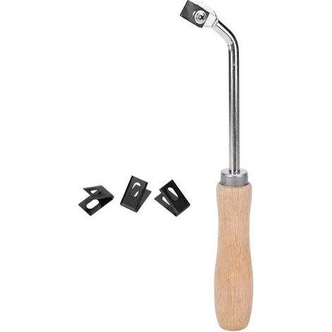 Gouge de rainurage de soudure de plancher de PVC, gouge à asperges, couteau de fente en acier de couteau de fente de soudure de plancher de vinyle pour le plancher en plastique de PVC(22cm) (1/5)