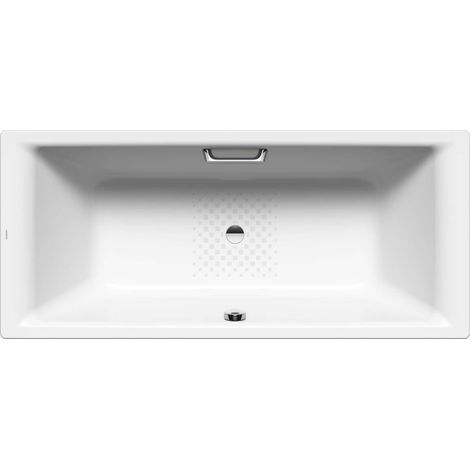 Kaldewei Ambiente - Bañera rectangular Puro Duo 664, 180x80 cm, con orificios para asas, antideslizante, efecto Perl, blanca 266410223001 (1/3)