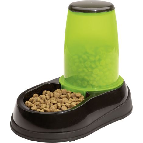 Maelson Feedo 150, Futterspender für Hunde und Katzen - Grün/Schwarz, für 1,5kg (1/2)