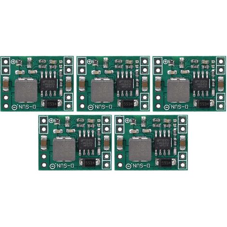 5 Stück Abwärtswandler-Module (DC/DC), 3 A, Abwärtswandlerplatine für Kommunikationsgeräte, 5 V Festausgangsspannung