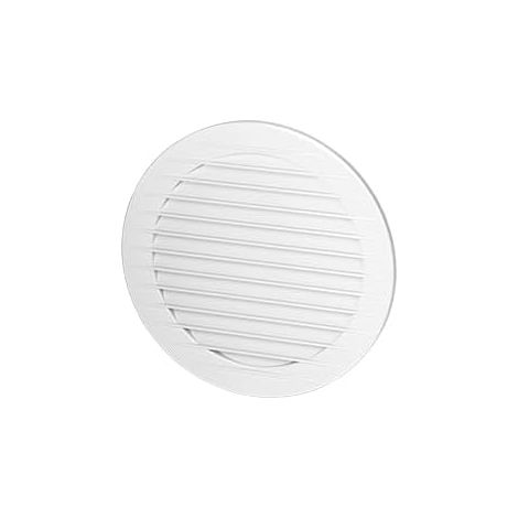 Grille d'Aération Murale Ronde avec Moustiquaire Intégrée Grille Ventilation VMC Double Flux en ABS Sortie d'Air Anti-Insectes pour Intérieur & Extérieur Blanc (Ø120mm) (1/5)