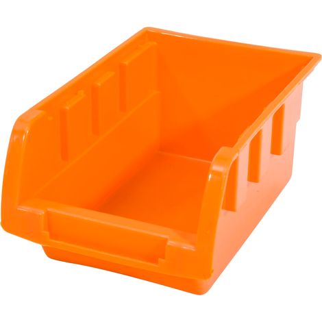 Bac de rangement 163x103x75mm – Pour panneaux muraux WERKA PRO – Accès rapide aux outils et fournitures – Couleur orange