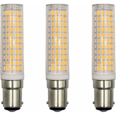 BA15D Ampoule LED, Energy Saver Culot 15W, Pour Réfrigérateur/Machine à Coudre/Lampe de Table CA230V, Lot de 3 (blanc chaud 3000K) [Classe énergétique A+]