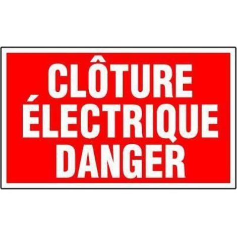 Panneau Blanc - 330 X 200 Mm - Rigide - Stabilisé Aux UV - Pour Clôture Électrique - 1 Pièce