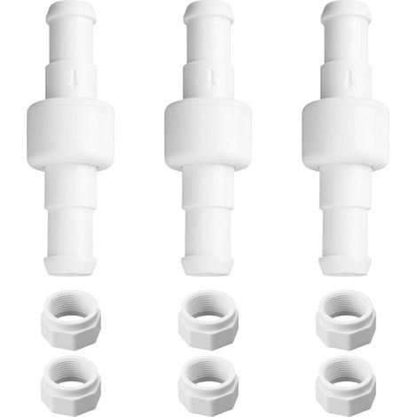 Set mit 3 Ersatzschläuchen für Polaris D20/D-20 Poolreiniger, Kugelgelenk mit Muttern für Polaris 180, 280, 380, 480 und 3900 (1/4)
