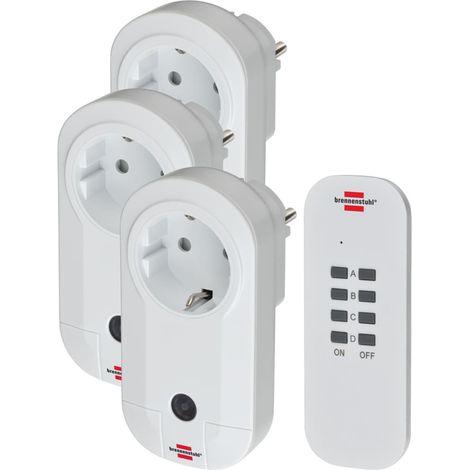 Set enchufes con mando a distancia 3 pzas Comfort- Line Brennenstuhl (1/5)