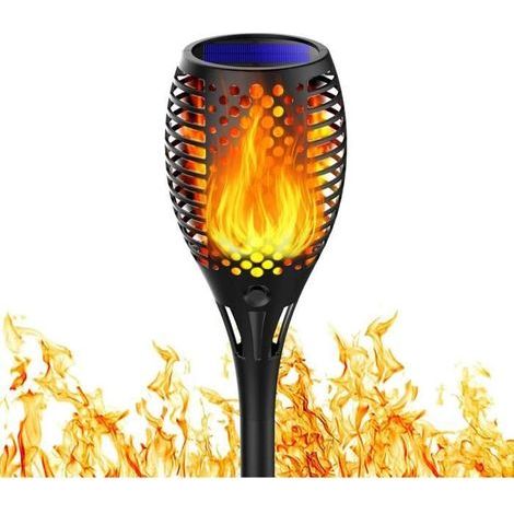 Solar Flame Torch Light - Waterproof, Contemporary LED Design for Garden