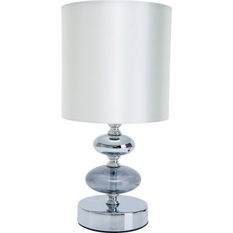 Naeve MALI Lampe de table avec abat-jour rond blanc
