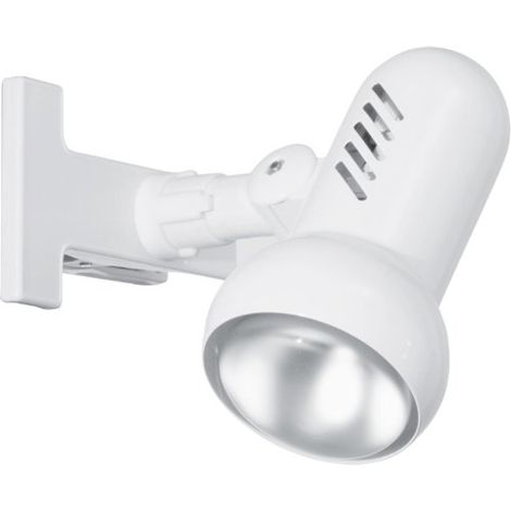 Eglo lampada da lettura Manhattan, luce da lettura con morsetto per letto e scrivania, faretto a morsetto in metallo e plastica in bianco, attacco E27 (1/2)