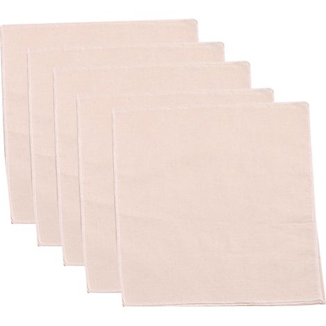 Cloth Filtrant - Gaze Coton Naturel Non Blanchi Double Épaisseur - Pour Lait D'amande Fromage Maison Yaourt - 5 Pièces (1/5)