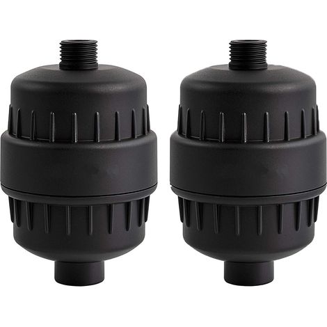 15 Stage Shower Water Filter - Shower Head Filter, Removes Chlorine, Heavy Metals and Other Sediments, Vitamin C Water Softener Reduces Itchy Dry Skin, SP-50090-N (Black)