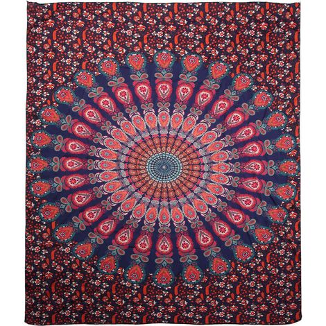 Mandala Bohème Tissu mural indien tapisserie décoration chambre lit (3) (1/5)
