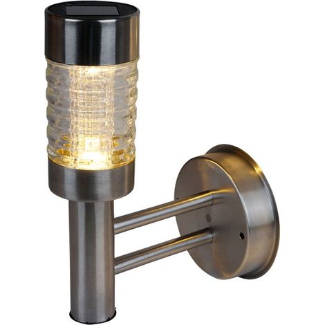 LED Wandleuchte Solarleuchte Wandlampe Außenleuchte Wegeleuchte Gartenleuchte (1/3)
