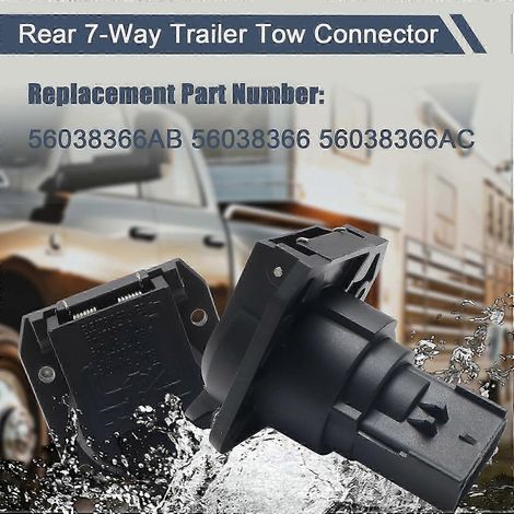 Conector de cableado para remolque de 7 pines, accesorios para Dodge Ram 1500 2500 3500 Chrysler Jeep. Reemplaza 56038366AB SZRH AF