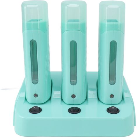 Appareil de chauffe-cire à rouleaux (3 pièces) avec interrupteur indépendant, prise UE 220 V (1/5)