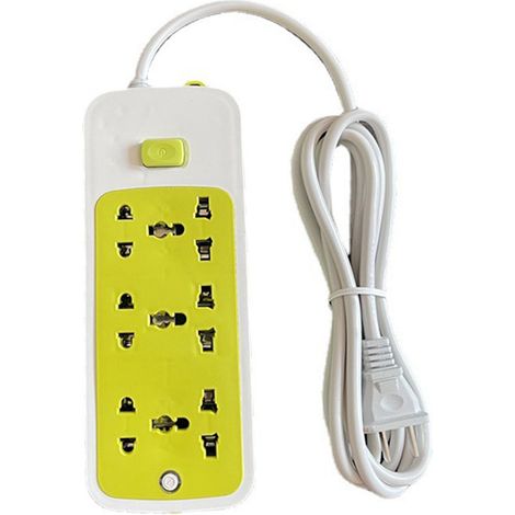 Prise De Courant Multiprise 10A - Matériau Abs Ignifuge - Protection Contre Surcharge - Pour Maison Et Bureau - Prise Type Cn 250V (1/3)