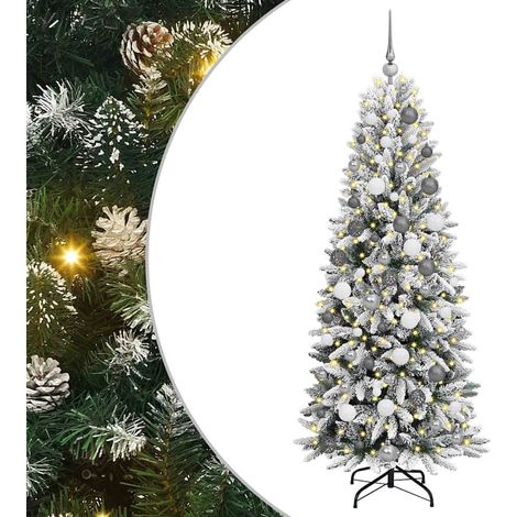 Albero di Natale artificiale Bianco 180 cm vidaXL (1/5)