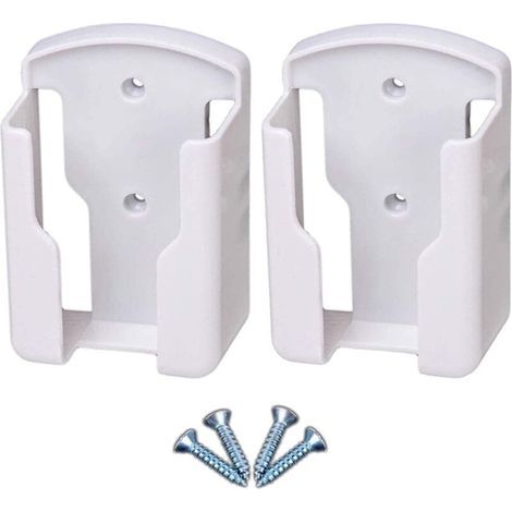 Support de télécommande mural pour systèmes de télévision et de climatisation Boîte de rangement murale pour télécommande universelle pour télécommande, blanc, paquet de 2 (1/4)