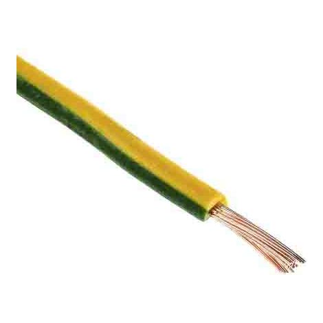 Câble triple homologation RS PRO, Vert/Jaune, Section 1,5 mm² 16 AWG, 1 kV c.c., 600 V c.a., , Triple homologation ( Prix pour Bobine de 305 Mètres )