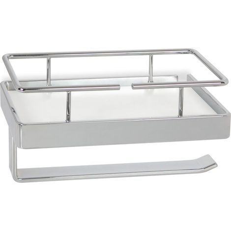 BELTRAN 11507 TURIN Portarrollo Doble Con Defensa Cromo/Blanco - ref: 064-11507 (1/2)