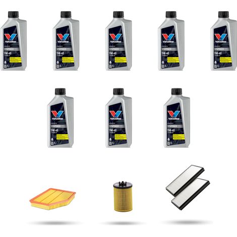 Kit tagliando 3 FILTRI e 8L OLIO compatibile con Bmw serie 5 (E60/E61) 540i 225kw dal 2005 al 2010 (1/5)