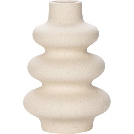 Vase en céramique - Vase créatif - Vase décoratif - Vase de style japonais - Vase - Ornements - Petits vases - Beige - Céramique beige (1/5)