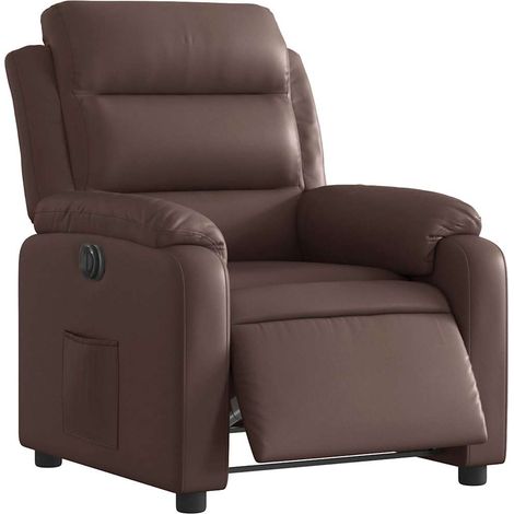 Elektrischer Relaxsessel Braun Kunstleder vidaXL (1/5)