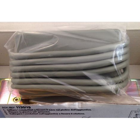 Urmet 1130/12 - Rosette for table use of the apartment unit Mod.1130