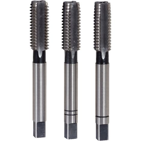 KS Tools HSS Handgewindebohrer-Satz M, M18x2,5, 3-tlg.