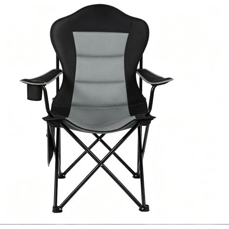 Chaise pliante de jardin en tissu Oxford 600D avec porte-gobelet et sac de rangement (1/5)