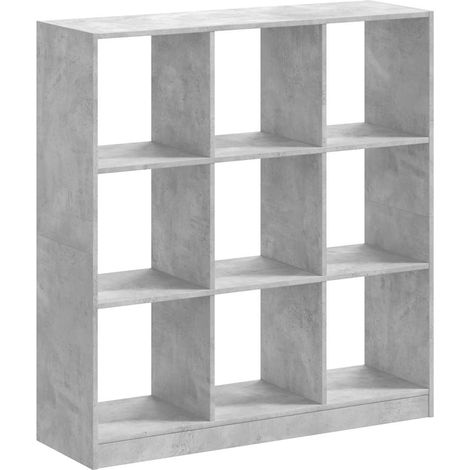 Maison Exclusive - Bücherregal Betongrau 102x32x108 cm Holzwerkst