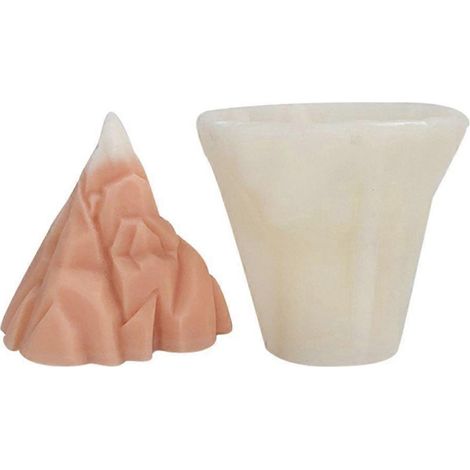 Moule à bougie en pierre, moule en silicone iceberg, moule de cuisson pour décorations de gâteaux (1/4)