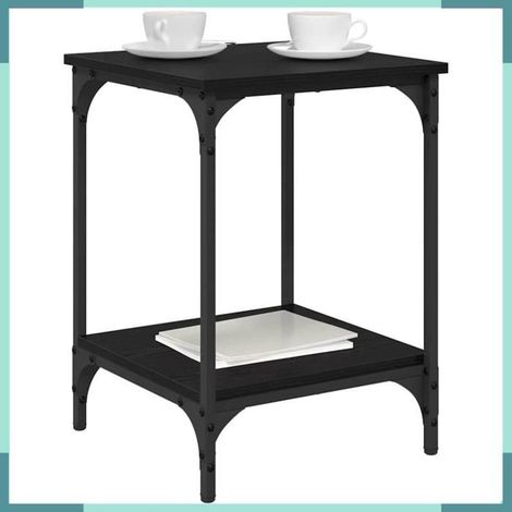 Table basse - 881898 - Chêne noir - Bois d'ingénierie - 40 x 40 x 55 cm (1/5)