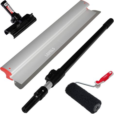LEVEL5 Trockenbau Set Spachtelwalze Flächenspachtel 81cm 5-807 (1/5)