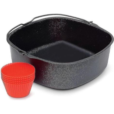 Antihaft-Heißluftfritteuse, Hochleistungs-Heißluftfritteuse, Silikonhandschuh-Zubehör, 7 Zoll (1/5)
