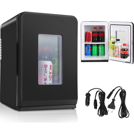 SWANEW 15L Mini Frigorifero 2in1 Funzione di raffreddamento e riscaldamento AC DC 220-240V/12V Presa elettrica e accendisigari Mini frigorifero (1/5)