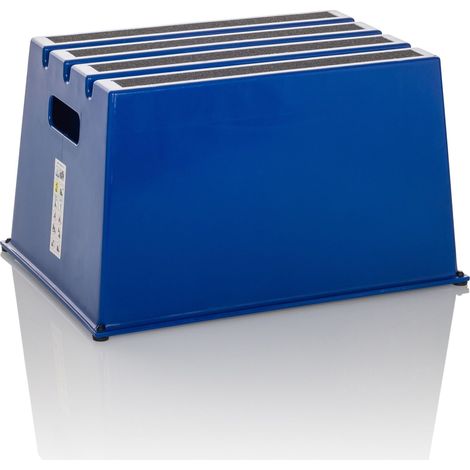 Tritthocker / Trittstufe TIO-E1 Kunststoff blau hjh OFFICE (1/5)